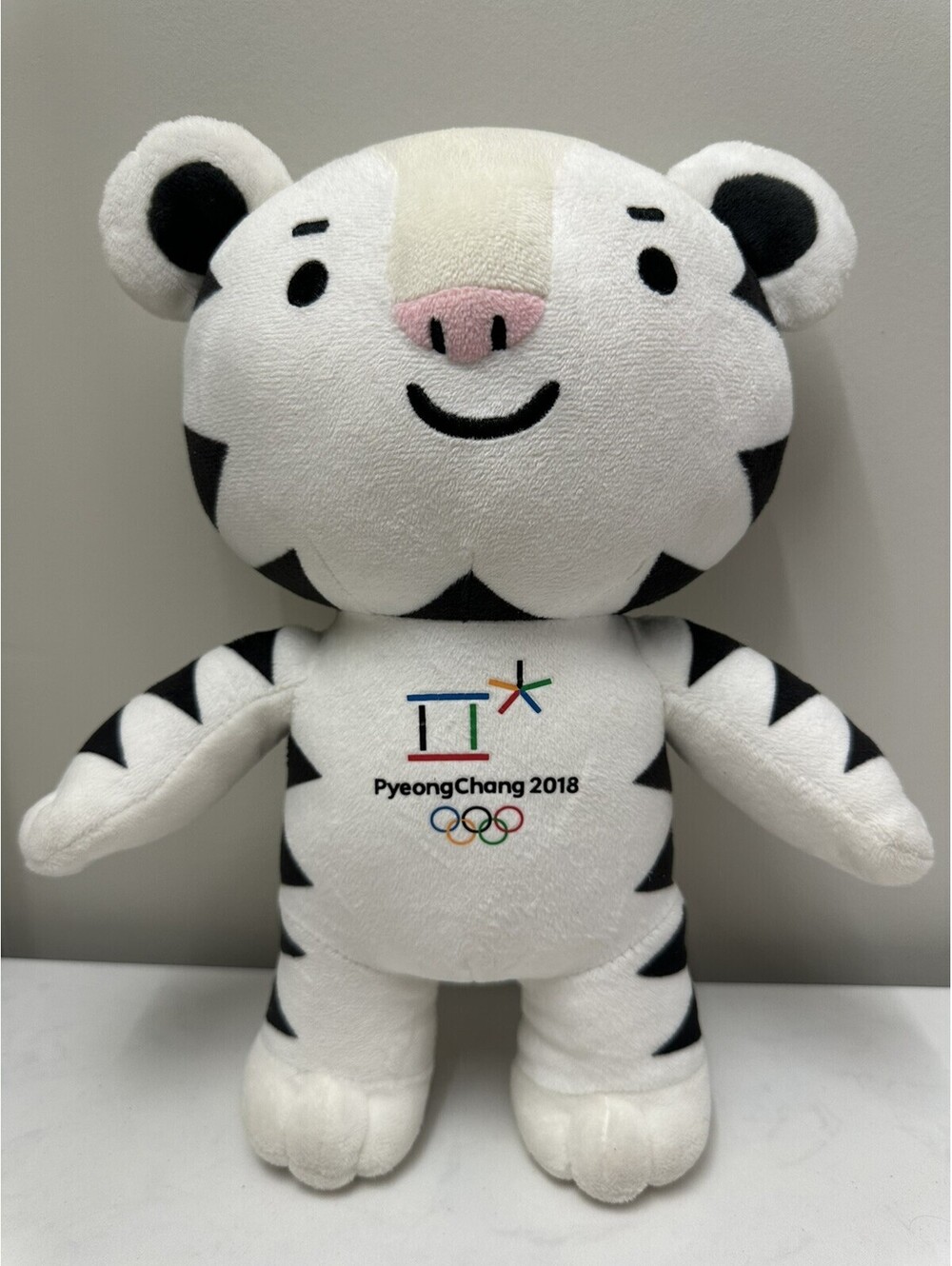 2018 PyeongChang Winter Olympics Official Games Mascot 12” Soohorang Doll Tiger